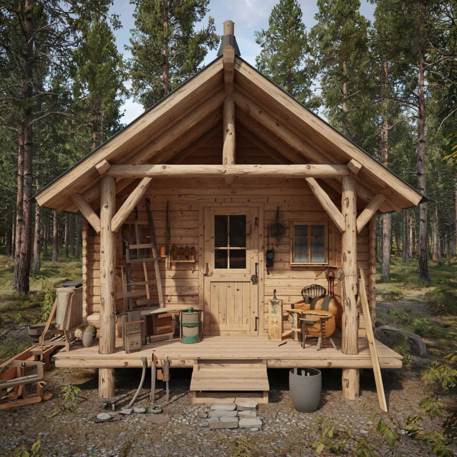 пять простых способов построить баню без фундамента